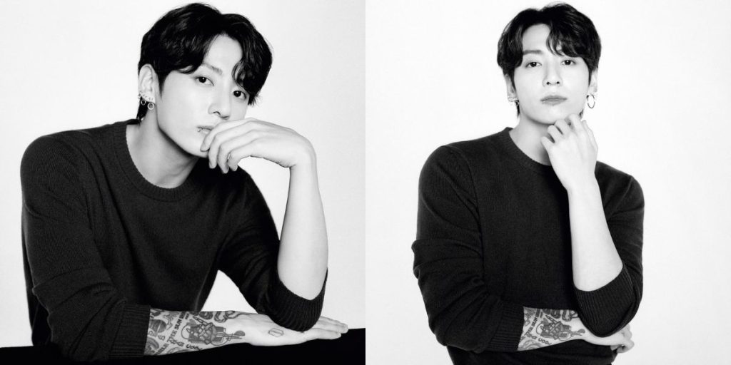 Jungkook in a teaser for Chanel campaign