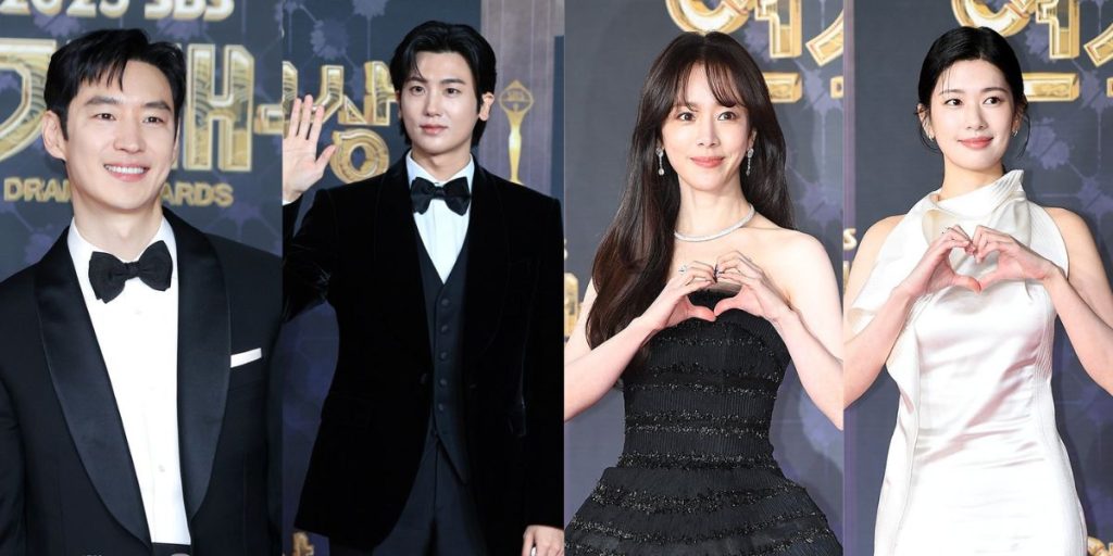 Lee Je Hoom, Park Hyung Sik, Han Ji Min, and Jung So Min at 2025 SBS Drama Awards