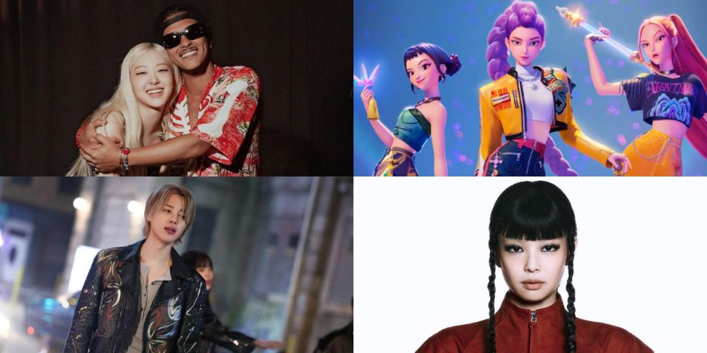 Rose, Bruno Mars, Huntr/x, Jimin, and Jennie on Billboard year-end charts