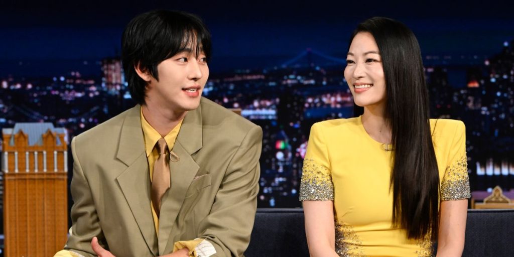 Agn Hyo Seop and Arden Cho at The Tonight Show Starring Jimmy Fallon