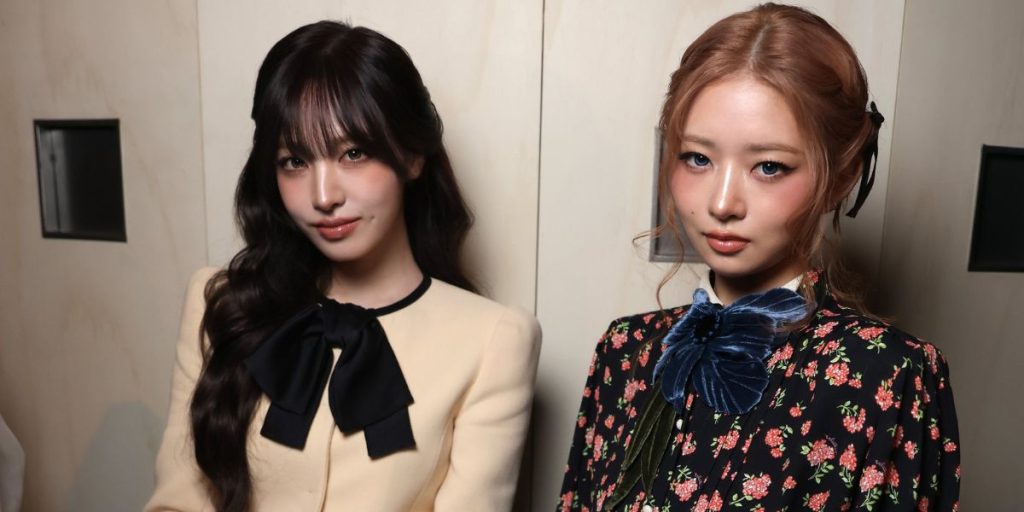 IVE member Liz and Rei at Valentino Haute Couture Show