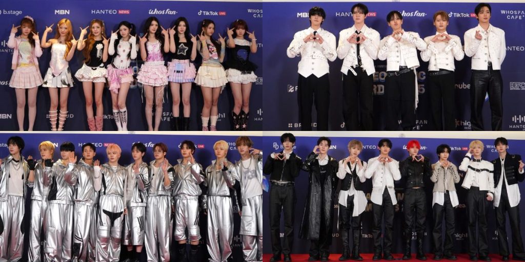 Heart2Heart, WEi, xikers, and 8TURN at Hanteo Music Awards