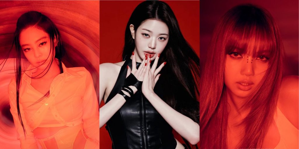 Jennie, Wonyoung, and Lisa