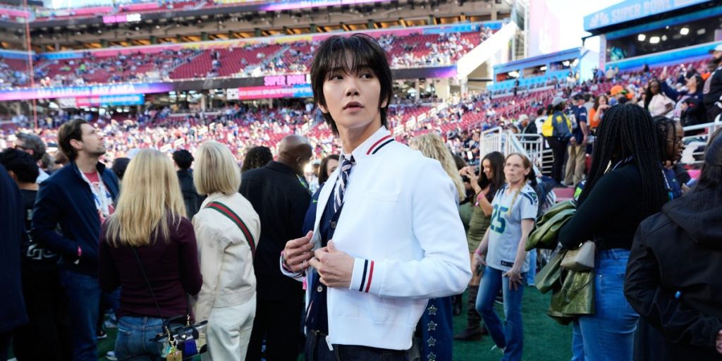 Joshua of SEVENTEEN at Super Bowl 2026
