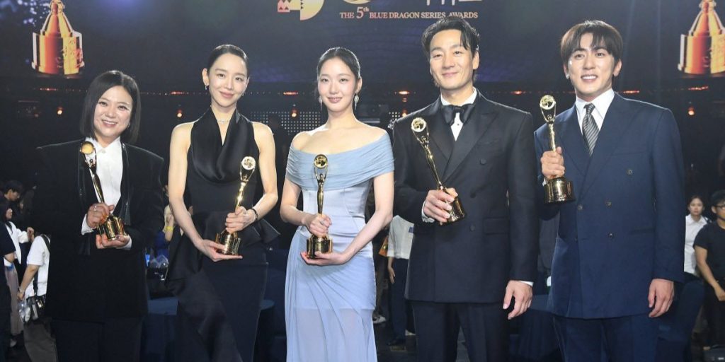 5th Blue Dragon Series Awards 2026 winners Shin Hye Sun, Kim Go Eun, and Park Hae Soo