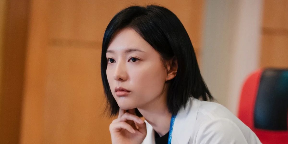 Kim Ji Won in a teaser for 'Doctor X Mafia in white